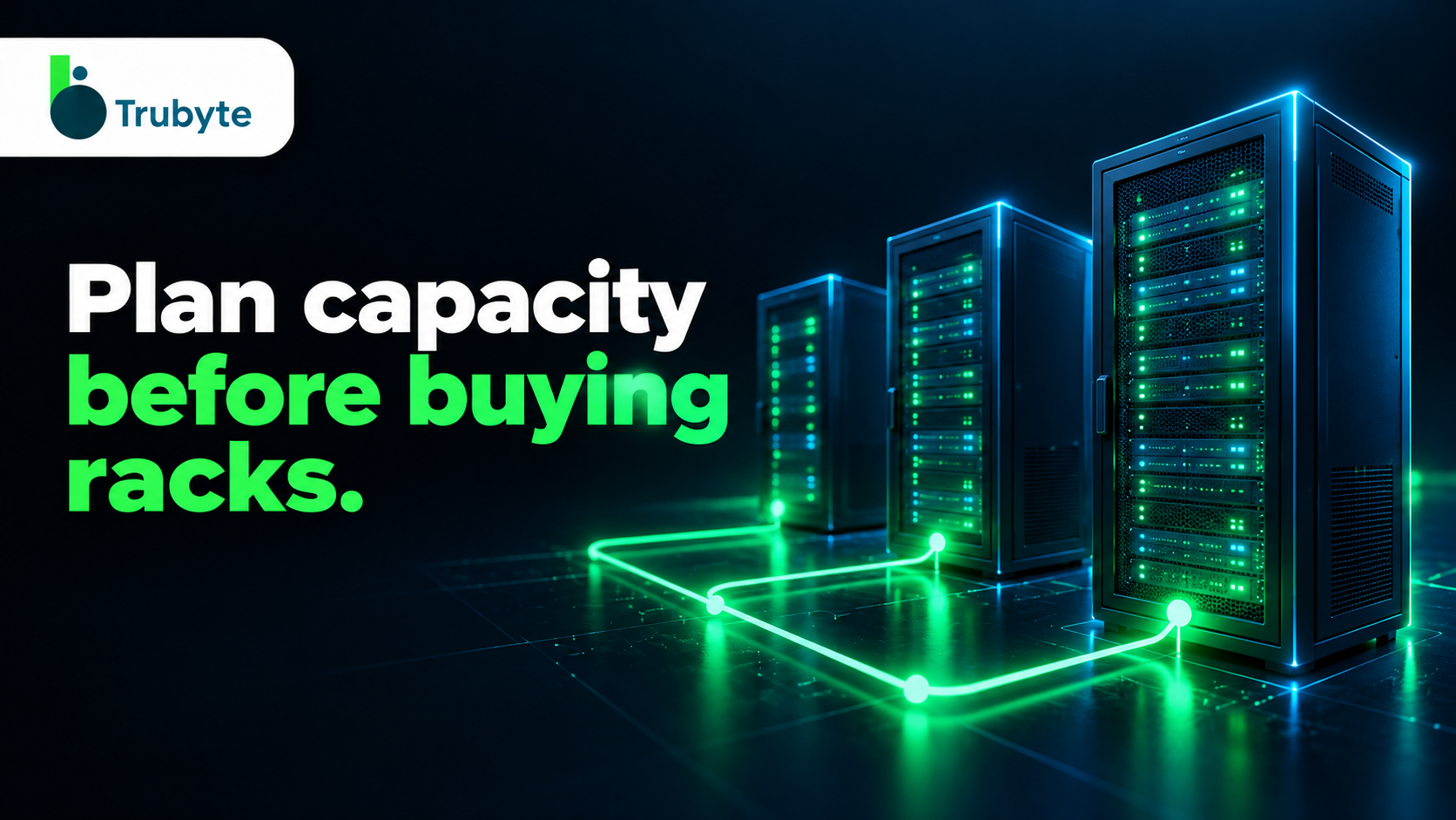 Server racks illustrating workload capacity and a documented expansion plan